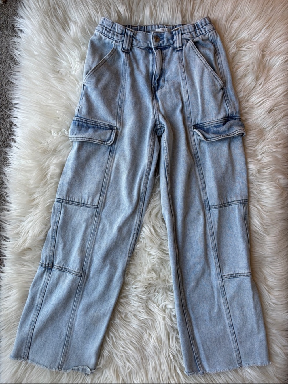 Pacsun baggy elastic wasit cargo jeans